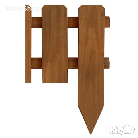 Дървена ограда-110х28 см./декоративна дървена ограда/ограда, снимка 2 - Огради и мрежи - 49492788