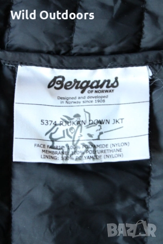 BERGANS Rjukan down jacket - мъжко пухено яке, пухенка, размер М, снимка 4 - Якета - 52829346