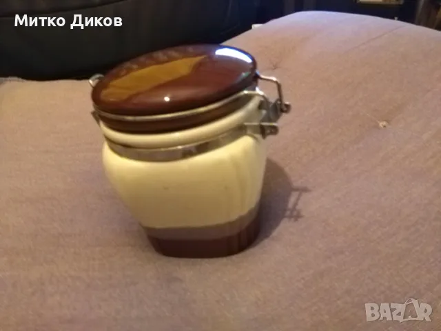 Захарница с метална затварачка керамична отлична, снимка 7 - Аксесоари за кухня - 50414208