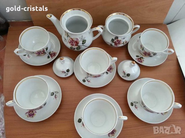 Руски порцеланов сервиз за чай , снимка 17 - Антикварни и старинни предмети - 30295651
