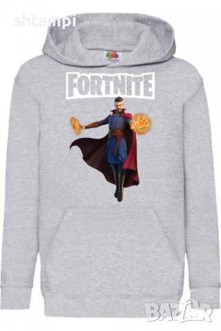 Детски Суитчър/Суитшърт Fortnite Dr Strange,Фортнайт,Игра,Подарък,Изненада,Забавление,Рожден Ден, снимка 2 - Детски анцузи и суичери - 38319580