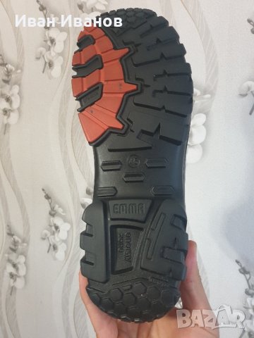 Предпазни работни обувки с метално бомбе Emma - D-XD Brown S3 HI Clasical  номер 45, снимка 6 - Други - 42610786
