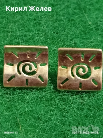 ИЗЯЩНИ СРЕБЪРНИ ОБЕЦИ СЛЪНЦЕ ПОДХОДЯЩ АКСЕСОАР за ЕЖЕДНЕВИЕТО 47682, снимка 2 - Обеци - 52858465