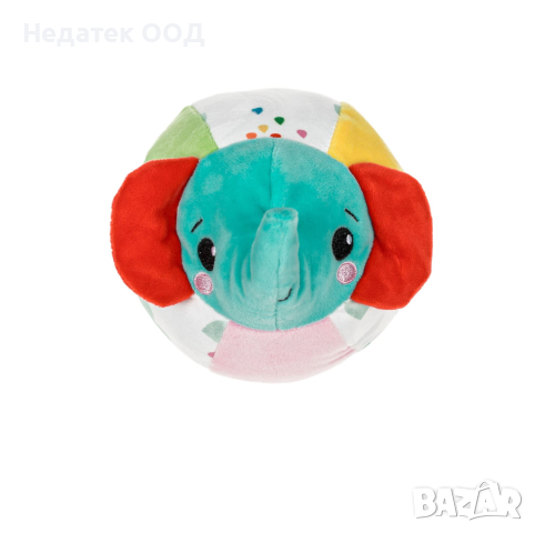  Дрънкаща топка, Платнено слонче, 12см, Fisher Price, снимка 2 - Дрънкалки и чесалки - 44667164