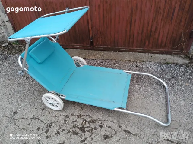 шезлонг на колела за плаж със сенник , снимка 13 - Други стоки за дома - 49059844