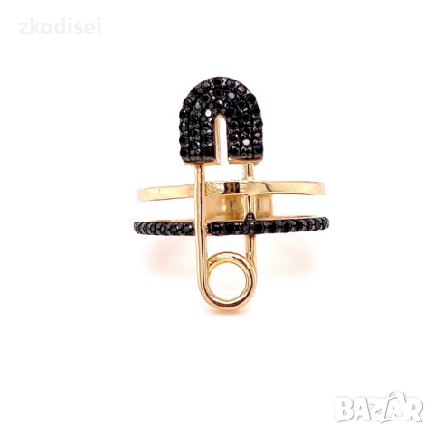 Златен дамски пръстен 3,66гр. размер:57 14кр. проба:585 модел:21954-5