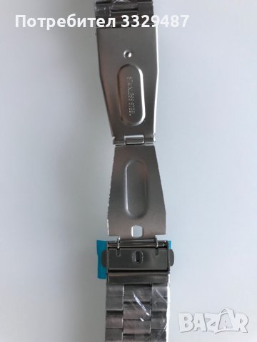 НОВА Стоманена метална каишка верижка 22 мм за часовник, снимка 5 - Мъжки - 42524553