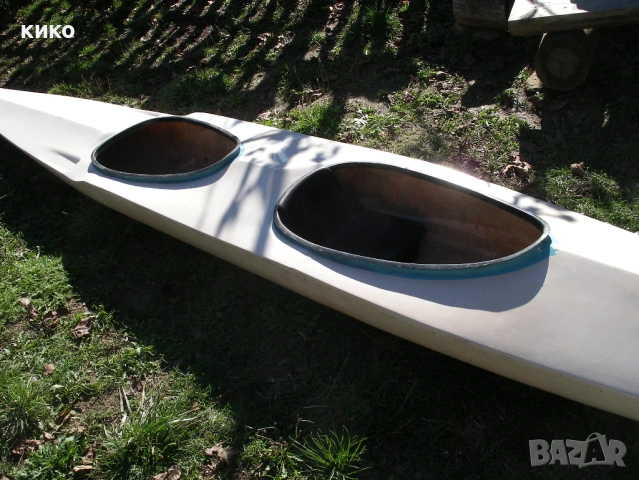 ДВУМЕСТНА ЛОДКА КАЯК СТЪКЛОПЛАСТ, снимка 2 - Водни спортове - 54202953
