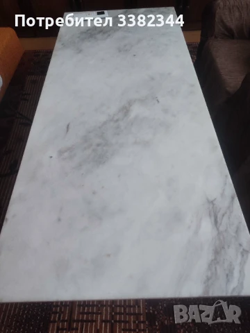 Масивна мраморна маса , снимка 3 - Маси - 50850370