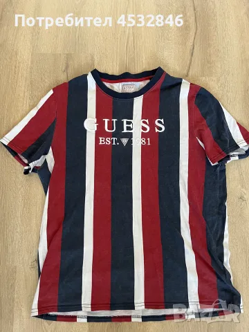 Guess тениска червена 