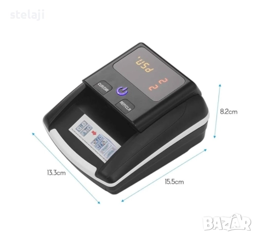 ПРОМОЦИЯ! Детектор за фалшиви банкноти STS AL-130 с ЕЦБ сертификация, снимка 2 - Оборудване за магазин - 52647913