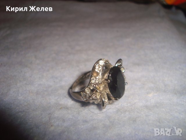 ПРЕКРАСЕН ФЛОРАЛЕН АР НУВО ПОСРЕБРЕН ПРЪСТЕН с ЮВЕЛИРНО ФАСЕТИРАН ГОЛЯМ МАРКАЗИТ и ЦИРКОНЧЕТА 70571, снимка 14 - Пръстени - 37512615