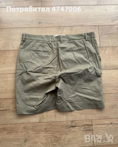 Мъжки къси панталони Zara в маслиненозелено, снимка 3 - Панталони - 56021525