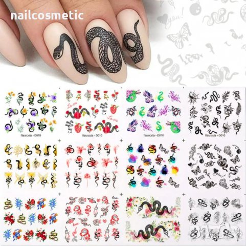 ВОДНИ СТИКЕРИ ЗА МАНИКЮР 12 В 1 - 41