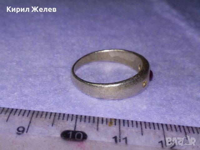 СКЪПОЦЕНЕН ВИНТИДЖ АРТ СРЕБЪРЕН СРЕБРО 925 HWH с ЮВЕЛИРНО ШЛИФОВАН РУБИН и 2 КАМЪКА ЖЪЛТ ТОПАЗ 40195, снимка 15 - Пръстени - 42646435