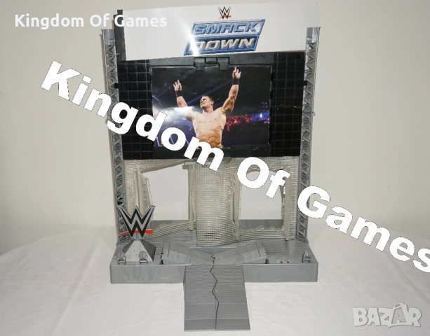Рядка Кеч Сцена WWE ELECTRONIC ULTIMATE ENTRANCE STAGE PLAYSET MATTEL RAW AND SMACKDOWN, снимка 2 - Колекции - 54275437