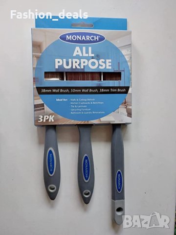 Нов комплект 3 броя синтетични четки за боядисване стени дом ремонт, снимка 6 - Други инструменти - 40774035