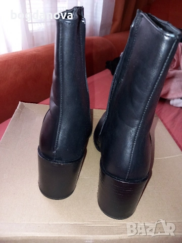 Нови елегантни боти на ток от естествена кожа, снимка 12 - Дамски боти - 53993588