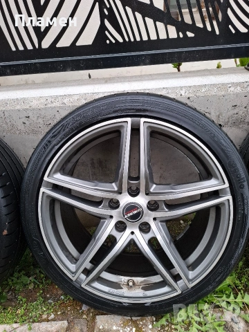 Джанти Borbet 5x112 18 цола ЕТ40 Офсет72 с летни гуми 225/40 R18, снимка 6 - Гуми и джанти - 54051642