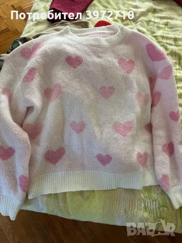 Пуловер на сърца, снимка 2 - Блузи с дълъг ръкав и пуловери - 49880576