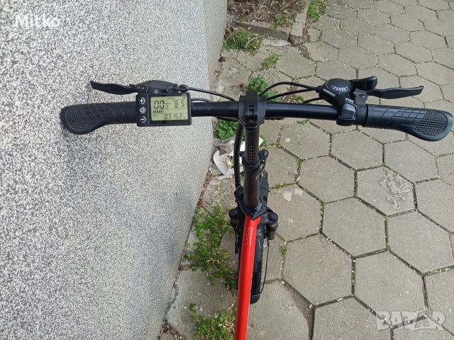 20 цола електрически алуминиев велосипед с 7 скорости усилени ляти капли амортисьори предни дискови , снимка 7 - Велосипеди - 53976594