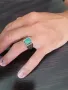 Мъжки Сребърни Пръстени с Естествени Камъни, снимка 8