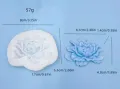 3D Розов Божур цвете силиконов молд форма фондан смола гипс шоколад декор, снимка 4
