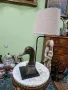 Уникална антикварна дизайнерска настолна фигурална лампа , снимка 3
