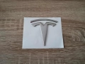 сребрист гланц лого Tesla, снимка 1