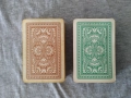 Чифт редки тестета карти в оригинален кожен калъф. COEUR ГДР Германия., снимка 3