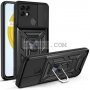 Realme C21 - Противоударен Хибриден Кейс със Защита за Камерата - Черен, снимка 1