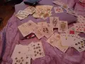 карти от соца винтидж в калъвче кожено ГДР винтидж 70г.и други нови пластик редки, снимка 1