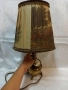 Немска стилна месингова нощна лампа с ловни сцени 43 см височина , снимка 3