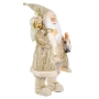 Коледна фигура Дядо Коледа с костюм на шампанско, бродерия, 80см, снимка 2