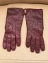 Нови дамски ръкавици Fingerman естествена кожа с вълнена подплата