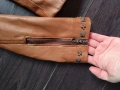 кафяво кожено яке 40/Л, снимка 4