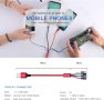 Amuvec 4-в-1 плетен найлонов кабел за много устройство120 см, 2 x Lighting,Type-C имикро USB, 3A, снимка 2