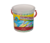 Цветни тебешири, в кофа, 55 бр., снимка 1 - Пластелини, моделини и пясъци - 44634194