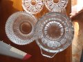 Ретро: кристални сервизи – чаши, чинии - неизползвани, снимка 9