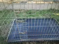 голяма метална клетка за куче 106x65x70см за транспорт и стационар , снимка 3