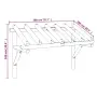vidaXL Навес за врата, 200x100x100 см, бор масив, снимка 8