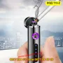 Плазмена запалка с двойна дъга и USB зареждане - КОД 113-1, снимка 12
