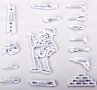 Строител Майстор и инструменти пластмасови резци печати форми украса фондан торта декор, снимка 4