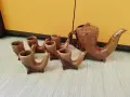 Керамичен сервиз за ракия или вино, снимка 4