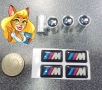 Нов качествен комплект 4 бр. стикери за BMW M Performance + 4 бр. капачки за вентили на гуми за кола, снимка 9