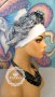 Полиестерна Ластична Шапка Боне в Декоративен Дизайн Змийска Кожа КОД 2058, снимка 4