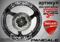 Ducati Panigale кантове и надписи за джанти duc-pan-black, снимка 4