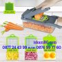 14в1 Мултифункционално кухненско ренде за плодове и зеленчуци с контейнер Veggie Slicer - КОД 3758, снимка 3