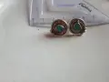 Сребрни обеци с тюркоаз , снимка 4
