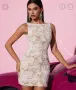 Елегантна 3D флорална рокля, снимка 1